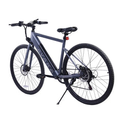 Gray electric bicycle on a white background