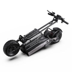 APEFOX T90 Dual Drive Electric Scooter in black with large wheels on a white background
