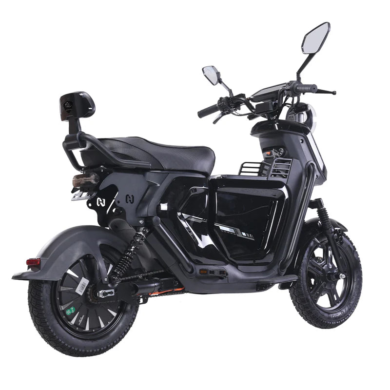 Black Bezior XIAONIU A Electric Commuting scooter on a white background