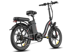 Black Fafrees F20 Plus Folding Electric Motorcycle on a white background
