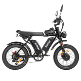 Black Ridstar Q20 Pro Electric Cargo Bike with 'Ridstar' branding on a white background
