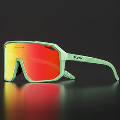 SCVCN New Outdoor Cycling Glasses Bike Sunglasses Men UV400 Eyewear Sports MTB Goggles Bicycle Women Riding Hiking Sunglasses