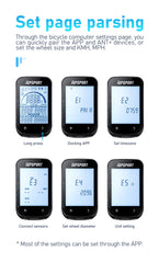 iGPSPORT BSC100S GPS Odometer Cycling Bike Computer Sensors Cycl Speedomet Riding Cycling Speedometer 2.6‘’ large screen