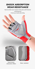 Breaking Wind Cycling Half Finger Gloves Anti-slip Bicycle Mittens Racing Road Bike Glove MTB Biciclet Guantes