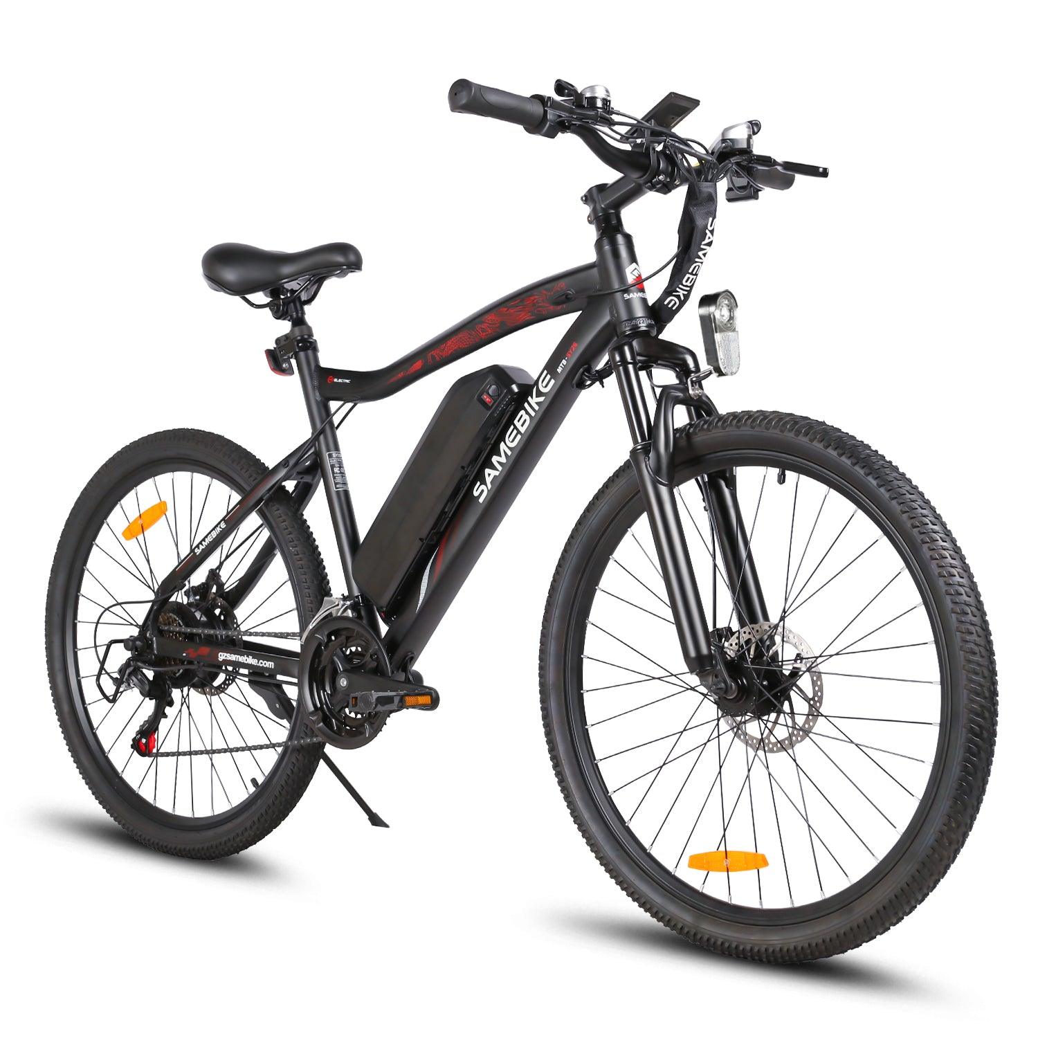SAMEBIKE SY26-II Electric Mountain Bike - front view - Pogo Cycles