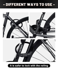 Bike Lock Mountain Bike Portable Security 4-digit Code Bike Lock for Bicycle Motorcycle Scooter