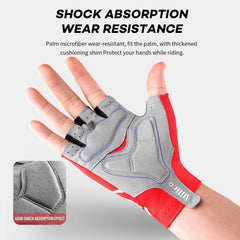 Breaking Wind Cycling Half Finger Gloves Anti-slip Bicycle Mittens Racing Road Bike Glove MTB Biciclet Guantes