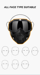 Outdoor Sport Windproof Mask Goggle HD Motorcycle Glasses Snowboard Eyewear Riding Motocross Summer UV Protection Sunglasses