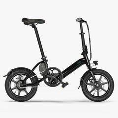 Fiido D3 Pro electric bike in black, side view with mudguards and front light