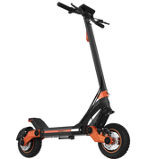 Kukirin Kugoo G3 electric scooter in black and orange, side view