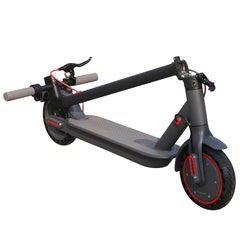Aovopro S3 EW4 electric scooter in black and gray, folded, side angle view