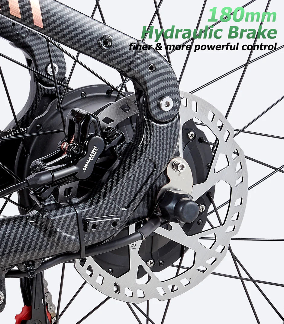 BURCHDA HC26 Dual Motor Electric Bike - Pogo Cycles - Hydraulic Bike view in white background