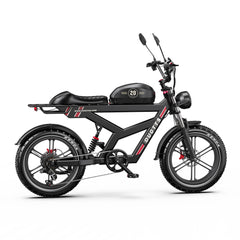 DUOTTS F20 Upgraded Electric Bike in black with visible branding on a white background