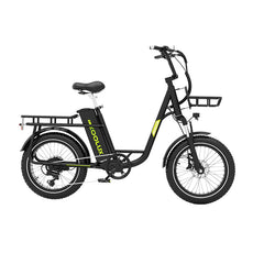 KOOLUX X7 Cargo Electric Bike in black with a visible brand logo on a white background