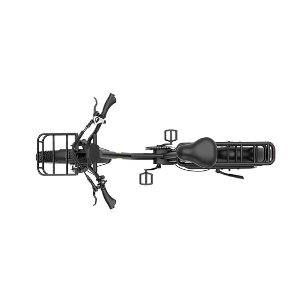 KOOLUX X7 Cargo Electric Bike in black on a white background - Pogo Cycles, Ireland