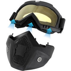 Outdoor Sport Windproof Mask Goggle HD Motorcycle Glasses Snowboard Eyewear Riding Motocross Summer UV Protection Sunglasses