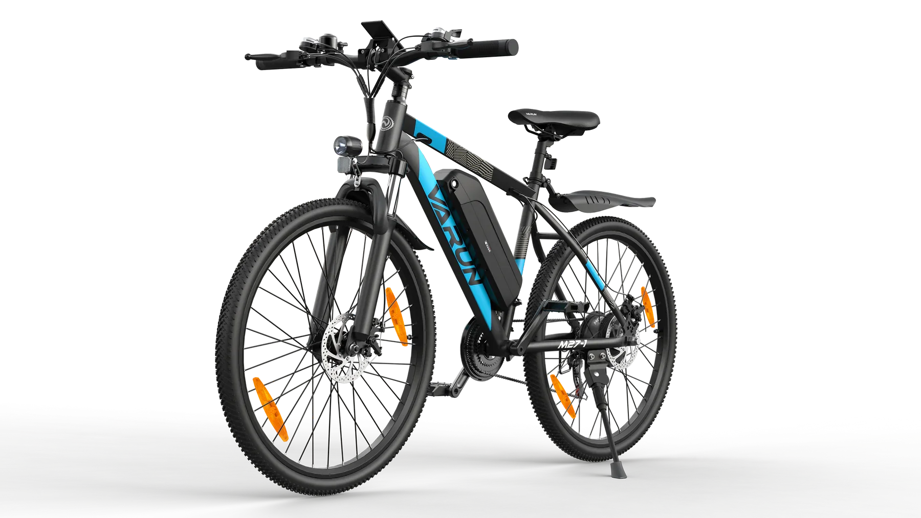 Side View of VARUN M27-1 Electric bicycle on a white background