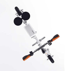 Airwheel E3 folding electric bike white top view with orange handlebar grips