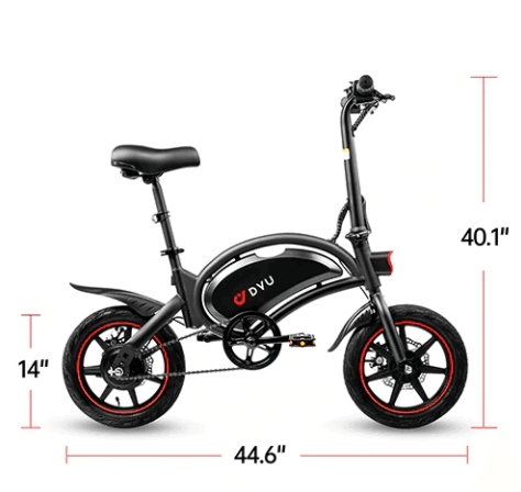 DYU D3F Upgraded Folding Electric Bike - US - Pogo Cycles