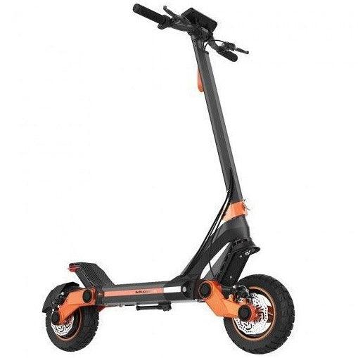 Kukirin Kugoo G3 Adventurers electric scooter in black and orange, side view