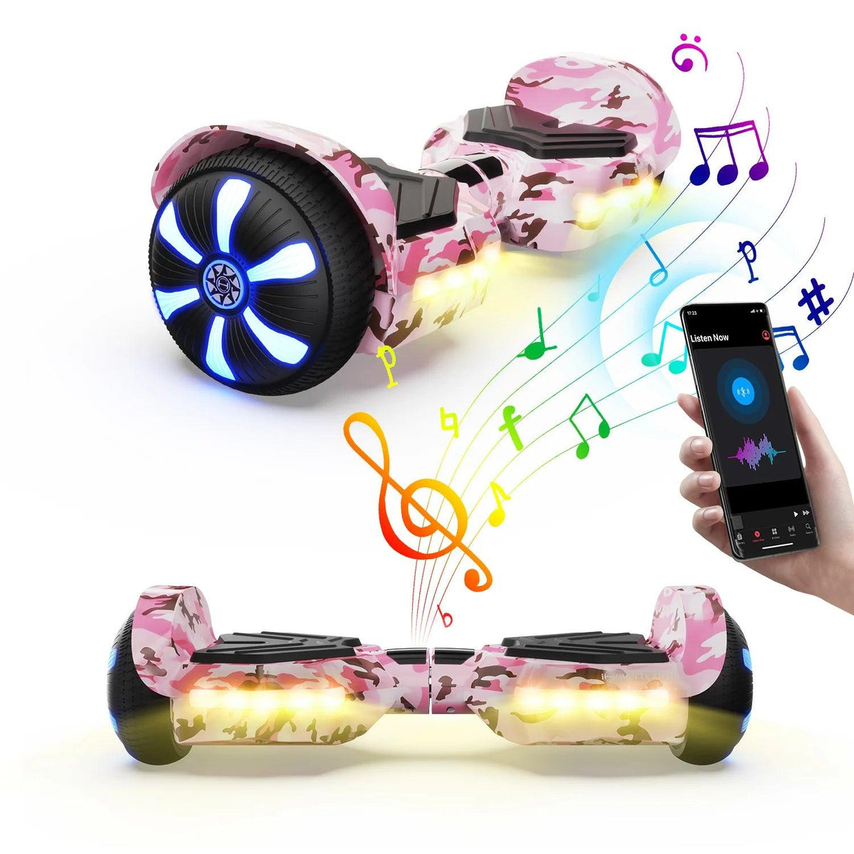V2 Bluetooth LED Hoverboard 6.5" - Pogo Cycles