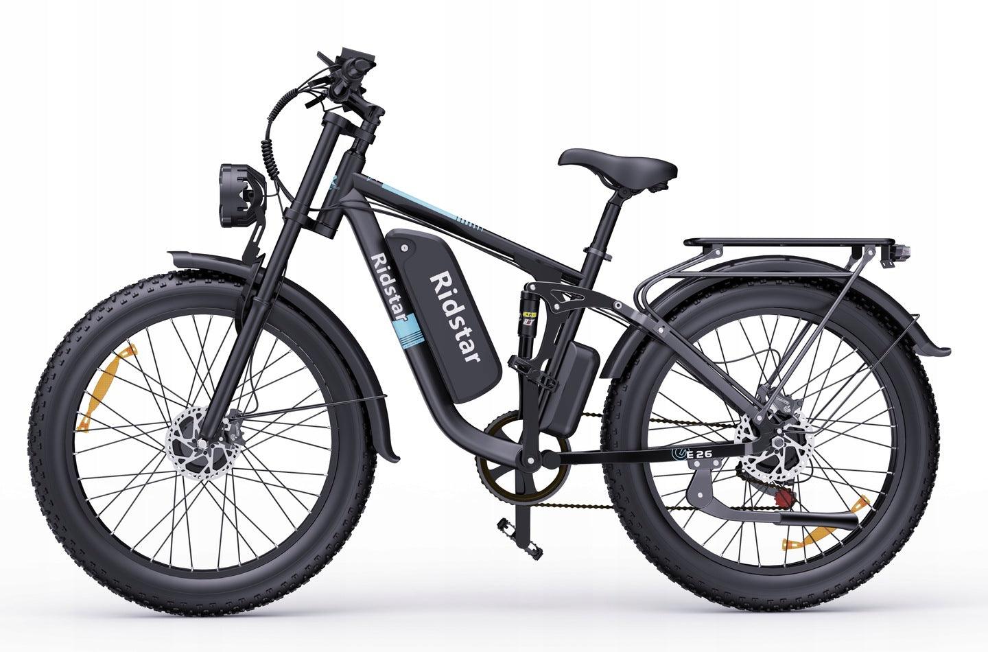 Ridstar E26 PRO Electric bike - Left Side View in white background - Pogo Cycles
