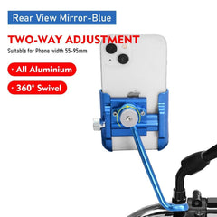 ThinkRider MTB Phone Mount Stand Bike Mobile Phone Holder 360 Rotatable Aluminum Adjustable Bicycle Non-slip Cycling Bracke - Pogo Cycles