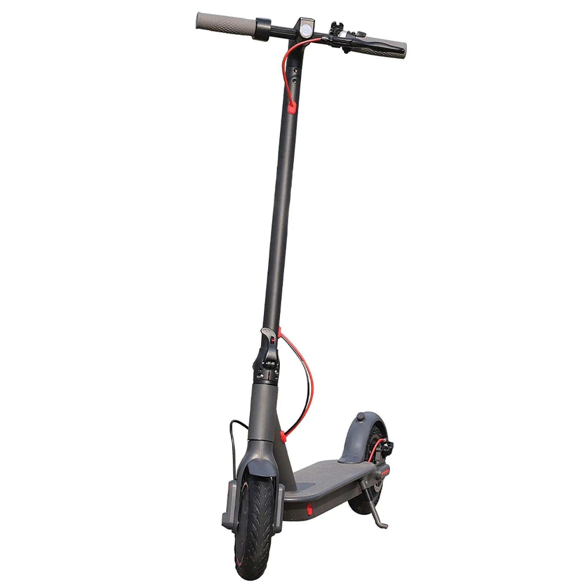 AOVOPro S3 electric scooter in matte black, front side view